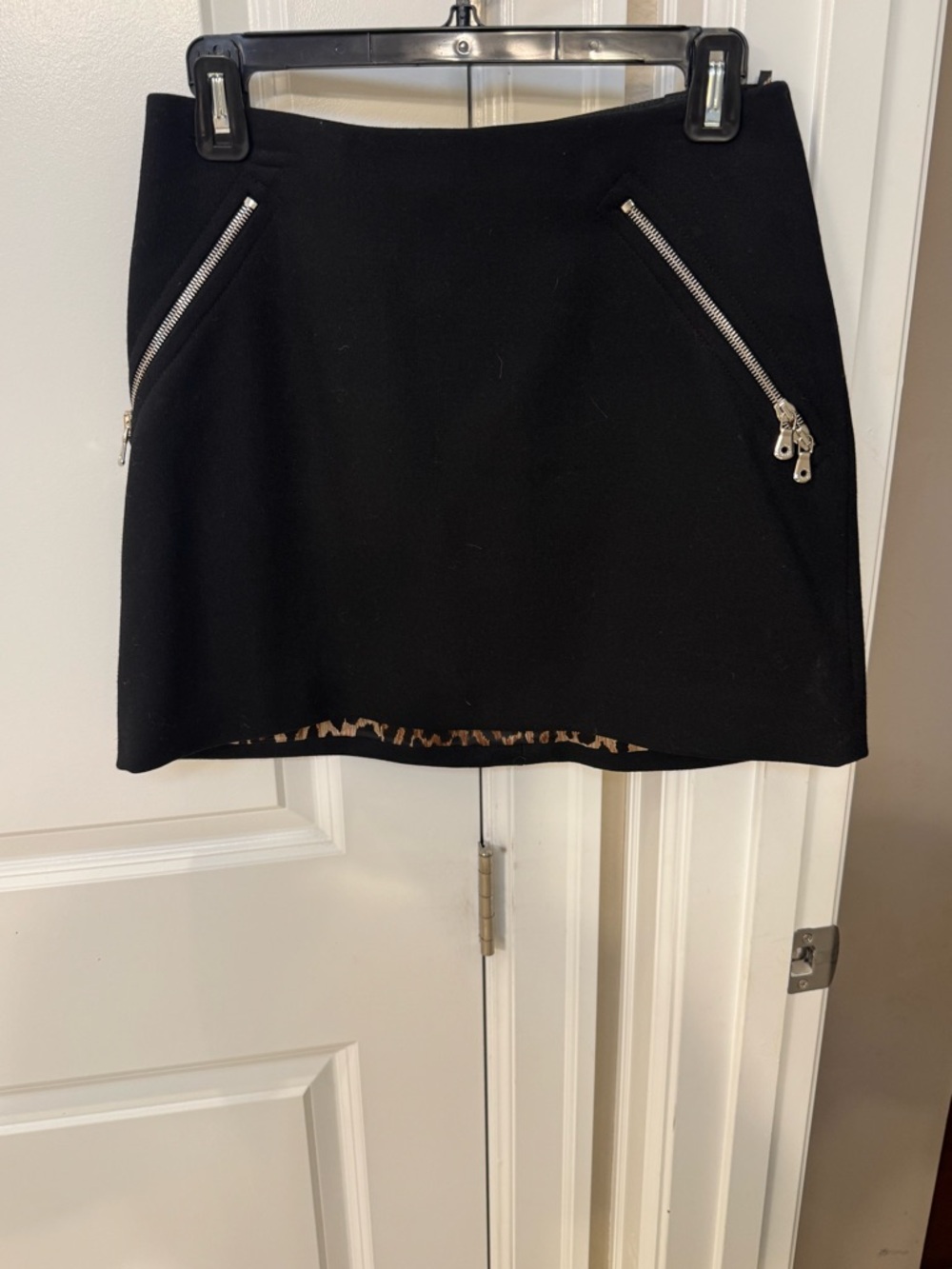 Dolce & Gabbana Black Mini Skirt with Side Zip Detail